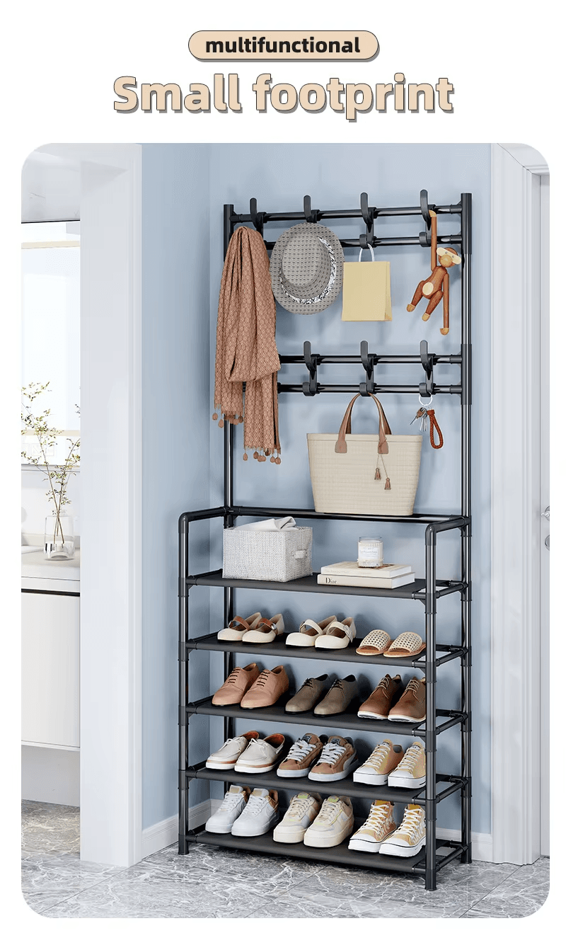 Multi-functional Storage Unit, Shoe, and Hat Rack 5