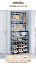 Multi-functional Storage Unit, Shoe, and Hat Rack 2