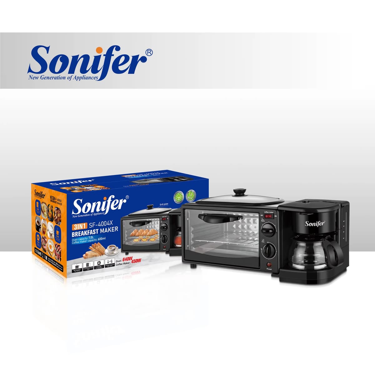 Sonifer 3-in-1 Breakfast Maker