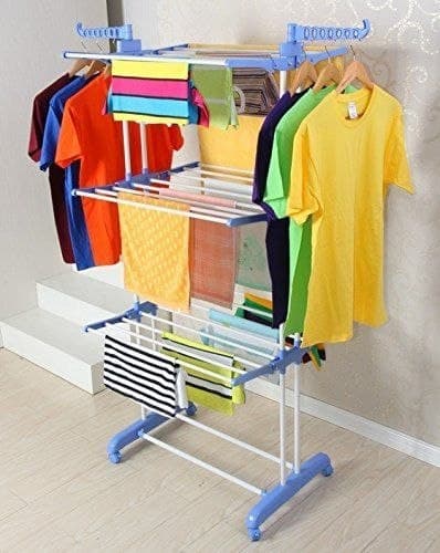Full Size Heavy Duty 3-Layer Cloth Drying Stand 2