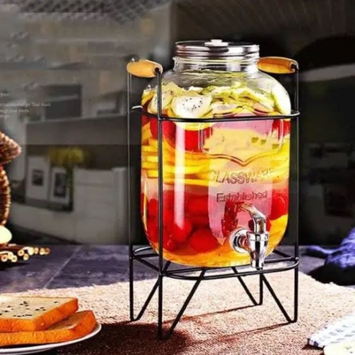 5-Liter Glass Beverage Dispenser 4