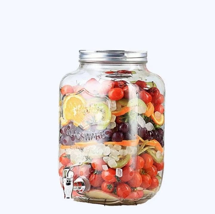 5-Liter Glass Beverage Dispenser 5