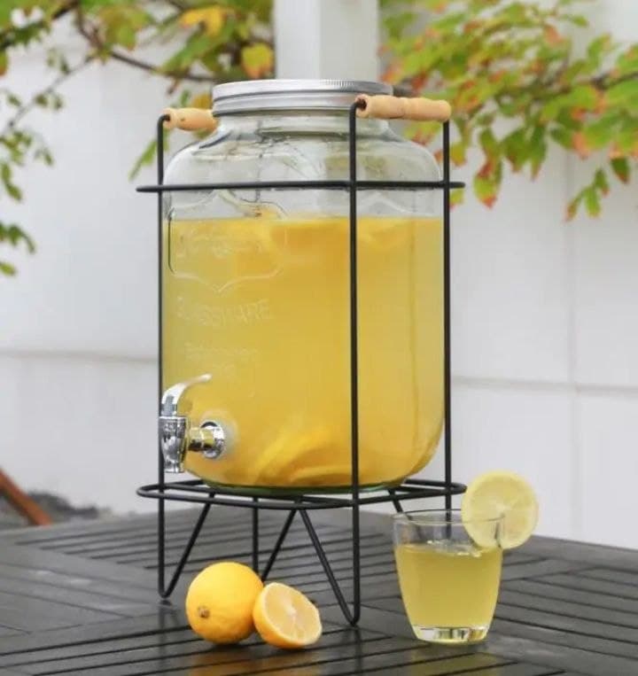 5-Liter Glass Beverage Dispenser 6