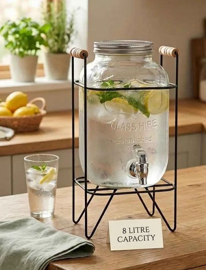 8-Liter Glass Beverage Dispenser 3