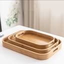 Bamboo Serving Tray with 3 sizes 2